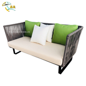 户外沙发庭院设计师藤艺客厅编藤沙发单人藤椅花园藤沙发组合定制