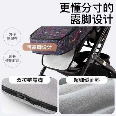 婴儿车防风罩保暖睡袋脚套冬季小宝宝外出推车坐垫遛娃神器挡风被