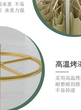 圆形旋转中岛架落地可调节服装陈列架女装店内衣睡衣中间挂衣架子