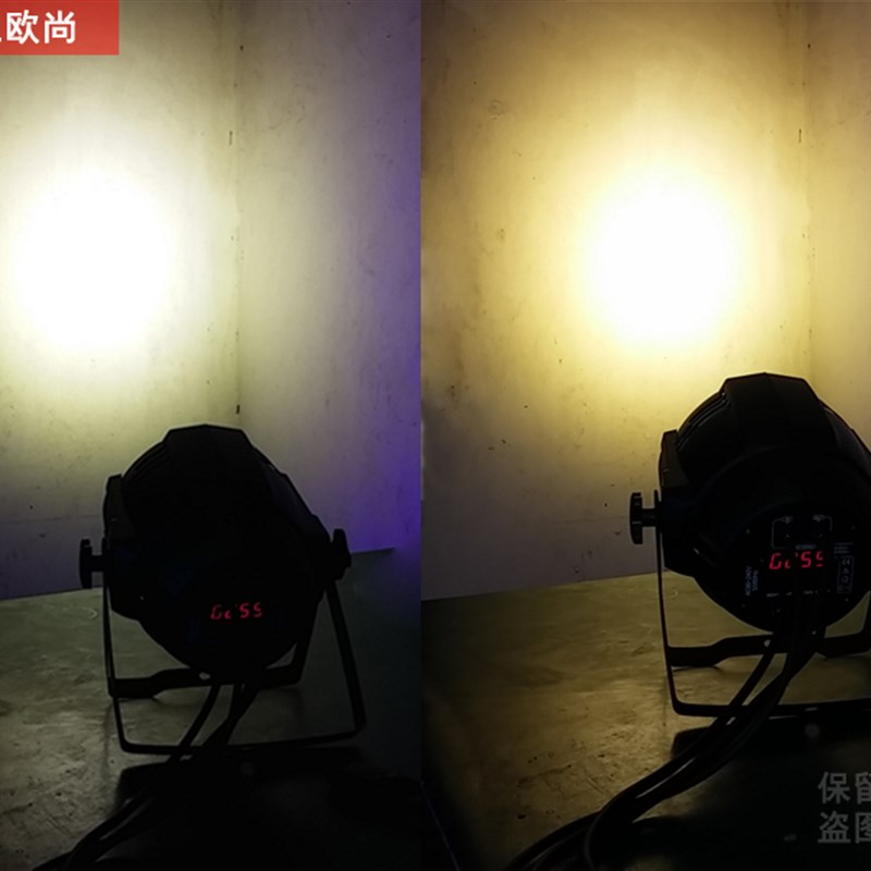暖色面光灯舞台 LED54颗 3W 帕灯 黄光 正白色 婚庆暖白帕灯
