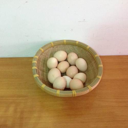 纯手工竹编簸箕 沥米竹筛 竹编筲箕 竹编竹制品 装饰家用(米捞)