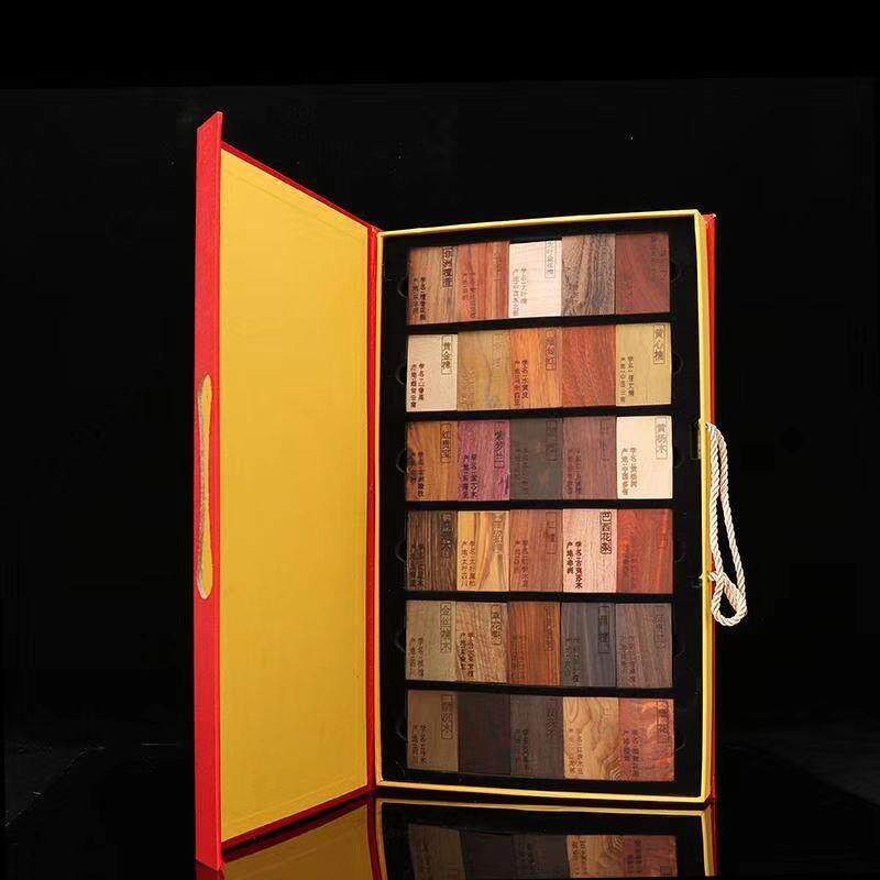 木牌子木檀木原木标本30种一套4x6紫檀木料升级版无事牌