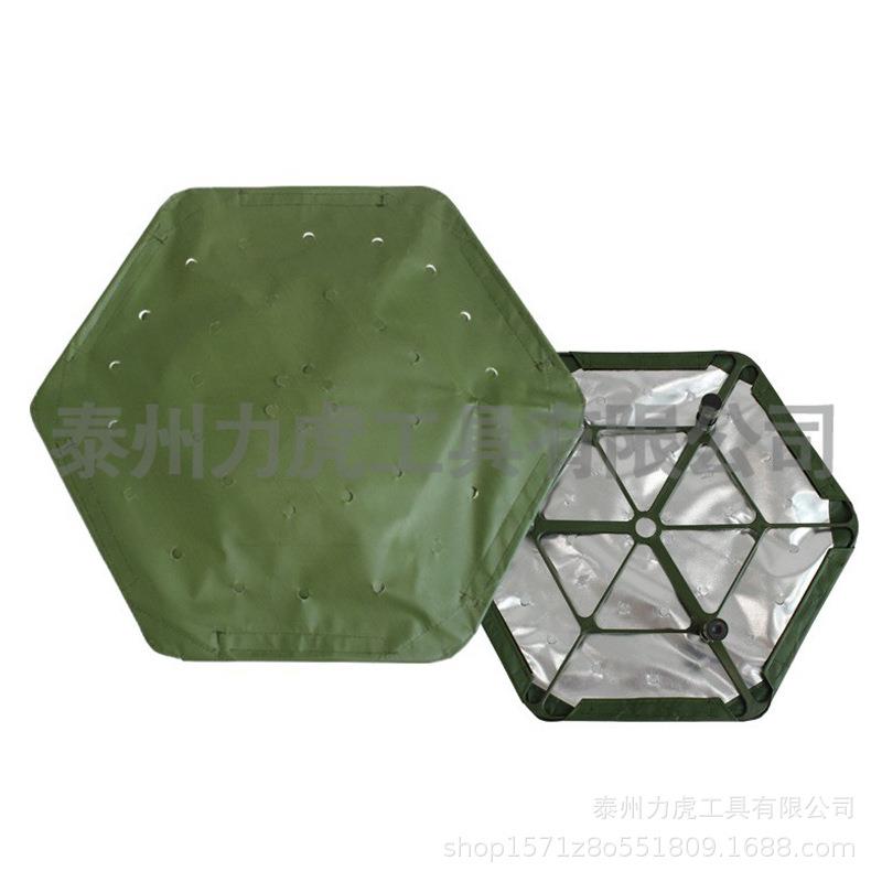 伪装网配套隔热模块 六角形磁吸雷达隔热模块 丛林款