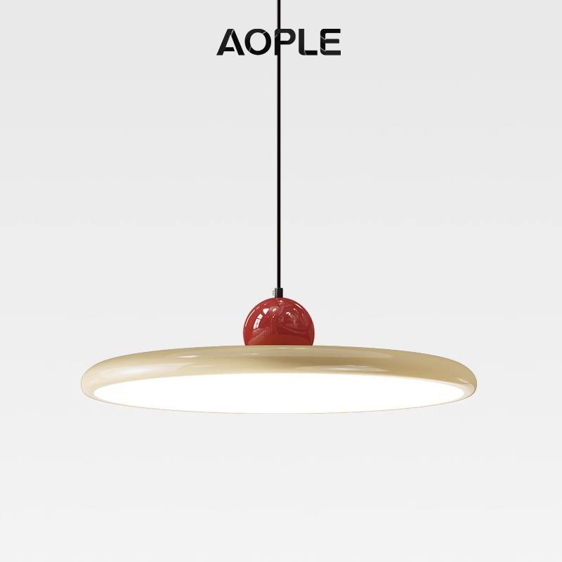 全光谱包豪斯中古风餐厅吊灯极简飞碟设计餐桌灯卧室吧台饭厅灯具