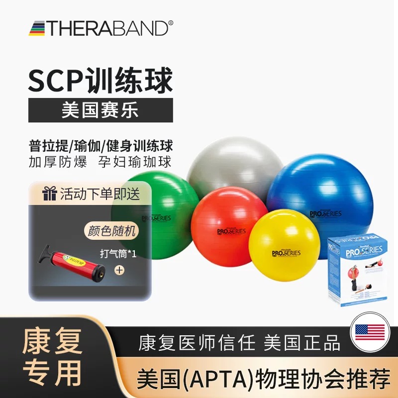 美国赛乐瑜伽球巴氏球普拉提锻炼