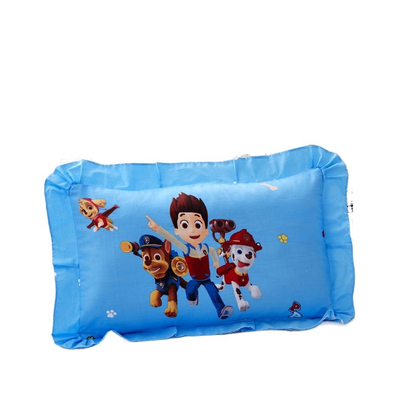 纯棉儿童枕套3050全棉花边枕头套40x60单个宝宝学生午睡网