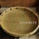 竹编簸箕竹制品农家竹筛子竹编收纳圆形透气中式 绿色天然竹编簸箕