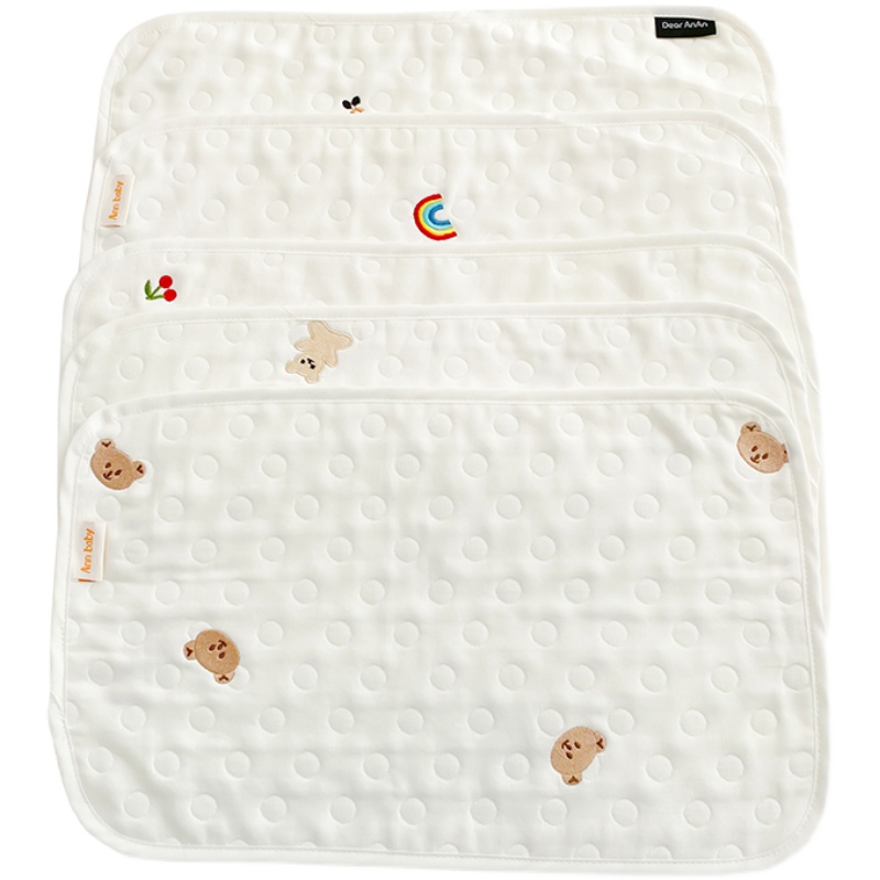 新生婴儿枕头宝宝0-12个月纯棉纱布小枕垫防吐奶平头枕巾床上用品