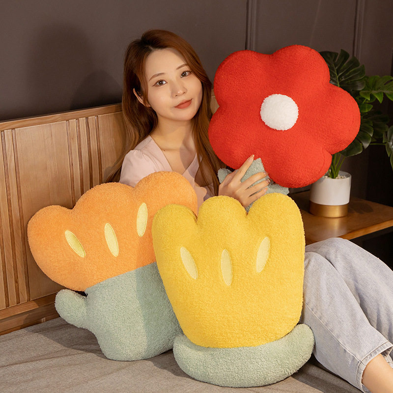 可爱花朵郁金香抱枕女生抱枕靠垫睡觉枕头床头靠卧室飘窗沙发腰靠,居家布艺,抱枕被,淘宝优惠券,粉丝福利购,淘宝优惠卷