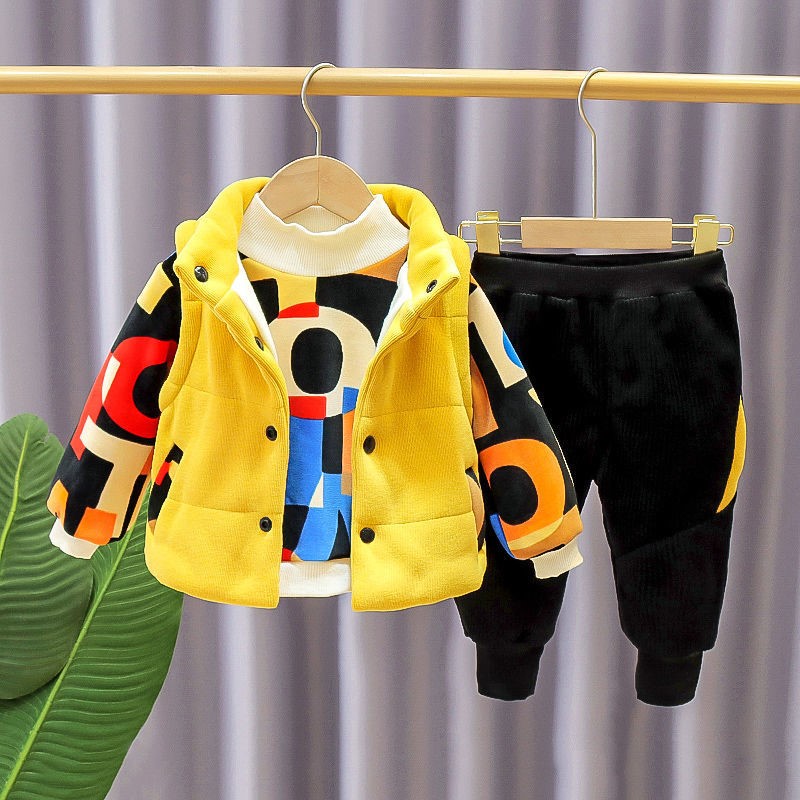 儿童装男童冬装套装男宝宝衣服男孩婴儿1周岁半秋2到3岁多女小孩4