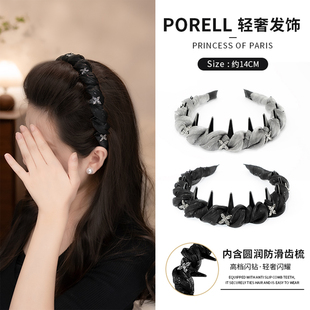头饰百搭高级头箍 法式 铂瑞珥路易斯王妃新款 发卡高颅顶发箍女款