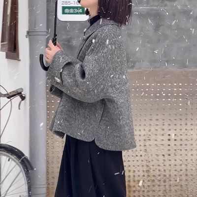 小个子2025秋季新款娃娃领短款