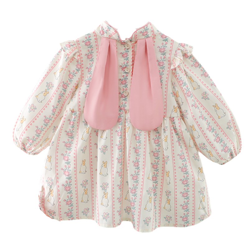 女童旗袍连衣裙春季2024新款儿童女宝宝洋气春装新中式汉服公主裙