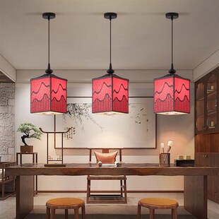 新中式小吊灯餐饮烧烤店专用灯带射灯茶楼茶室卡座早餐小吃店吊灯