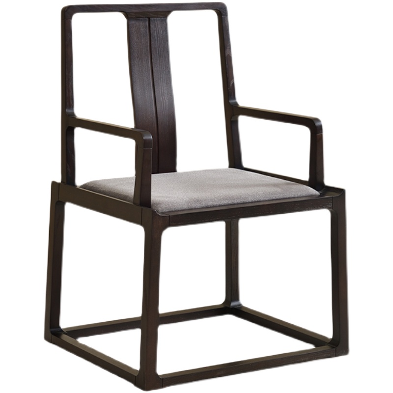 新中式主人椅茶室喝茶茶桌泡茶高端实木书房椅子餐椅2022新款茶椅