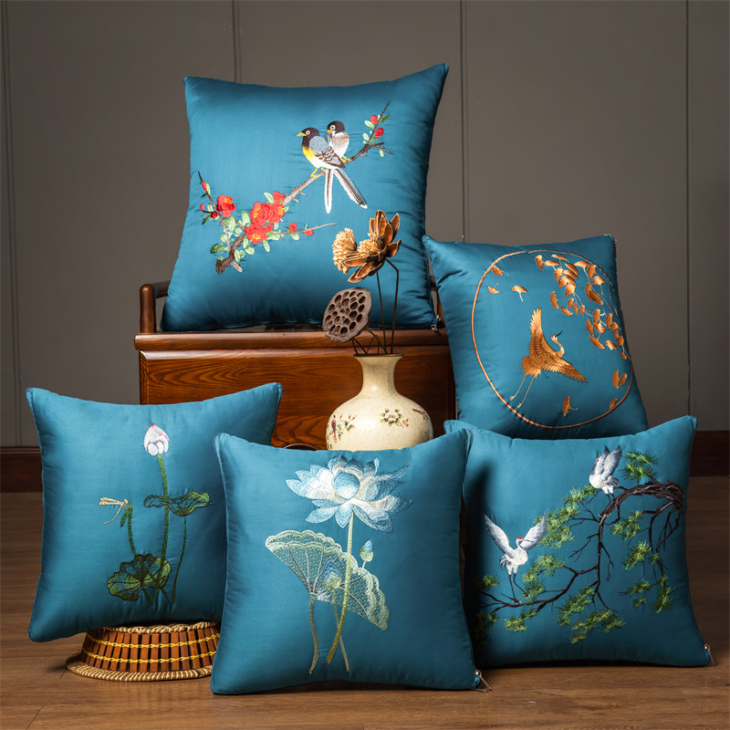 纯棉抱枕被两用中式靠垫背二合一汽车办公室沙发可折叠小空调被子