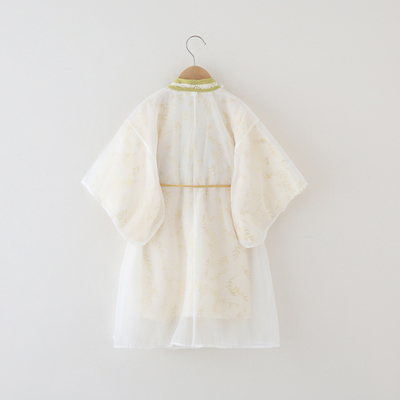 宋制圆领汉服男童秋季薄款儿童唐装广袖长袍国风男孩古装高端国学