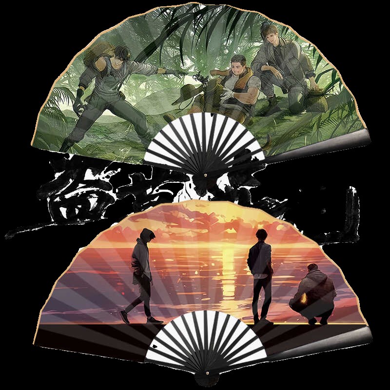 盗墓笔记折扇张起灵扇子南派三叔十年动漫折扇周边闷油瓶扇子十寸