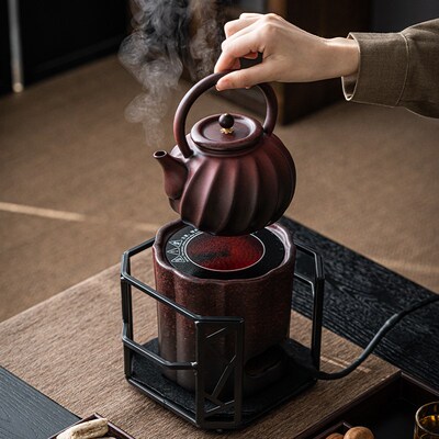 高档围炉煮茶壶室内电陶炉煮茶器户外碳炉两用新款全套泡茶具配件