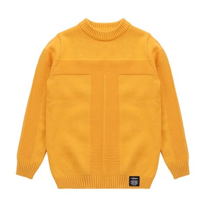 女童毛衣纯棉圆领套头儿童针织衫春秋加绒加厚2024新款打底衫洋气