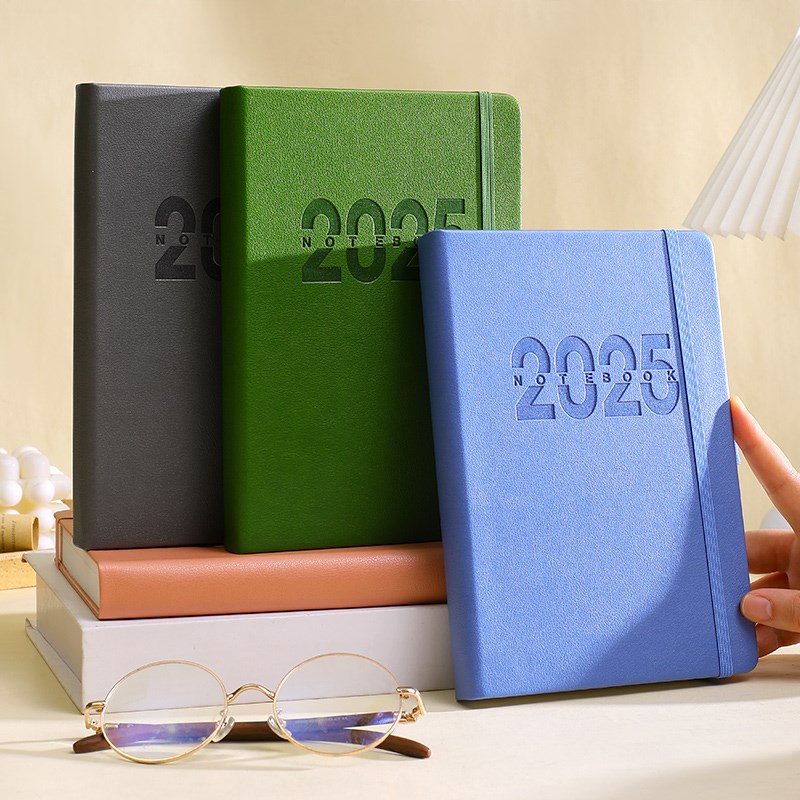 2025年新款日程本定制一日一页每日计划本高颜值加厚a5时间管理轴