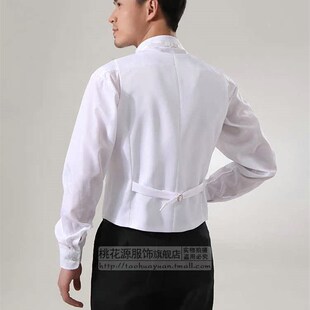男士西装礼服马甲背心表演修身西服结婚主持酒吧KTV服务生酒店夏