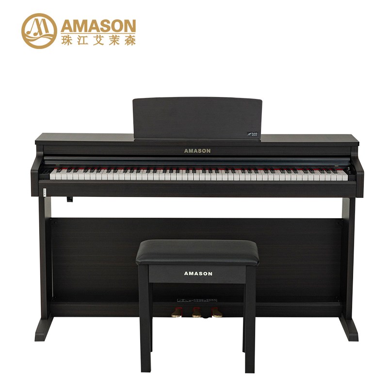 珠江艾茉森电钢琴88键重锤家用专业教学儿童成人数码钢琴AP550