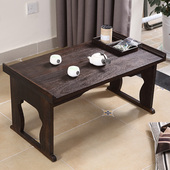 实木茶桌家用榻榻米桌飘窗桌炕桌矮茶几可折叠矮桌电脑桌日式 桌子