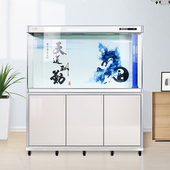 可移动鱼缸架圆形大型鱼缸架底座水族箱架柜子托盘万向轮支持定做