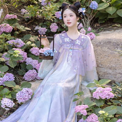 远山乔【香月玲珑】刺绣齐胸吊带裙清透内搭斗篷轻盈仙气汉服女夏