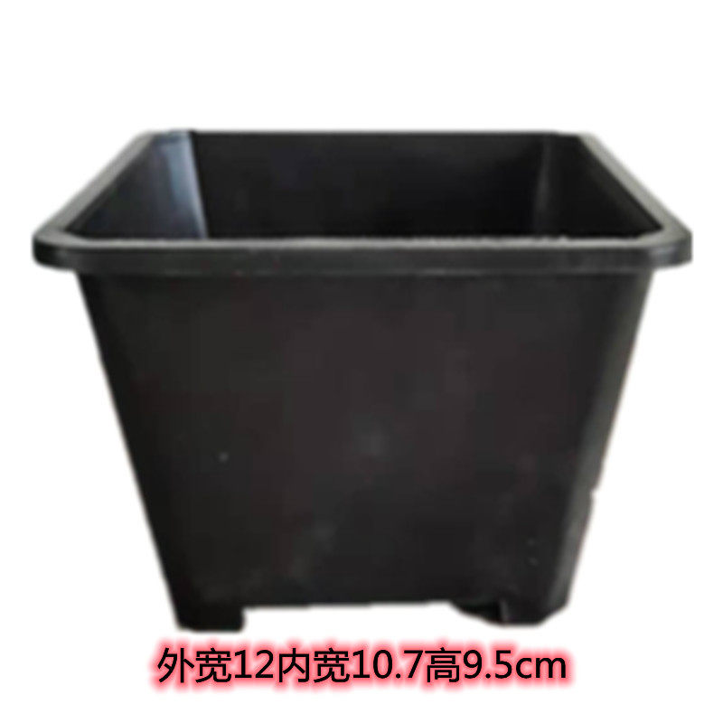 塑料黑方白方简易超特大号花盆景天盆栽苗圃专用老庄多肉小型花卉