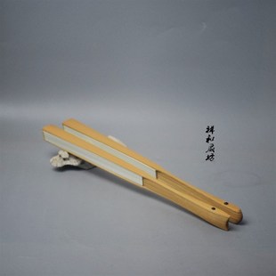 95寸老玉竹鱼尾燕尾文玩折扇水磨玉竹文人扇贴梁刮宓苏工名家精工
