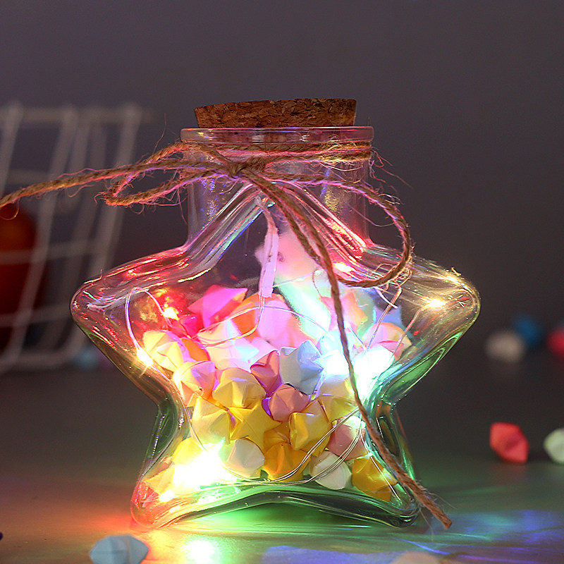 透明玻璃星星瓶许愿瓶带木塞漂流瓶幸运星瓶子装520颗七夕节礼物,家居饰品,淘宝优惠券,粉丝福利购,淘宝优惠卷