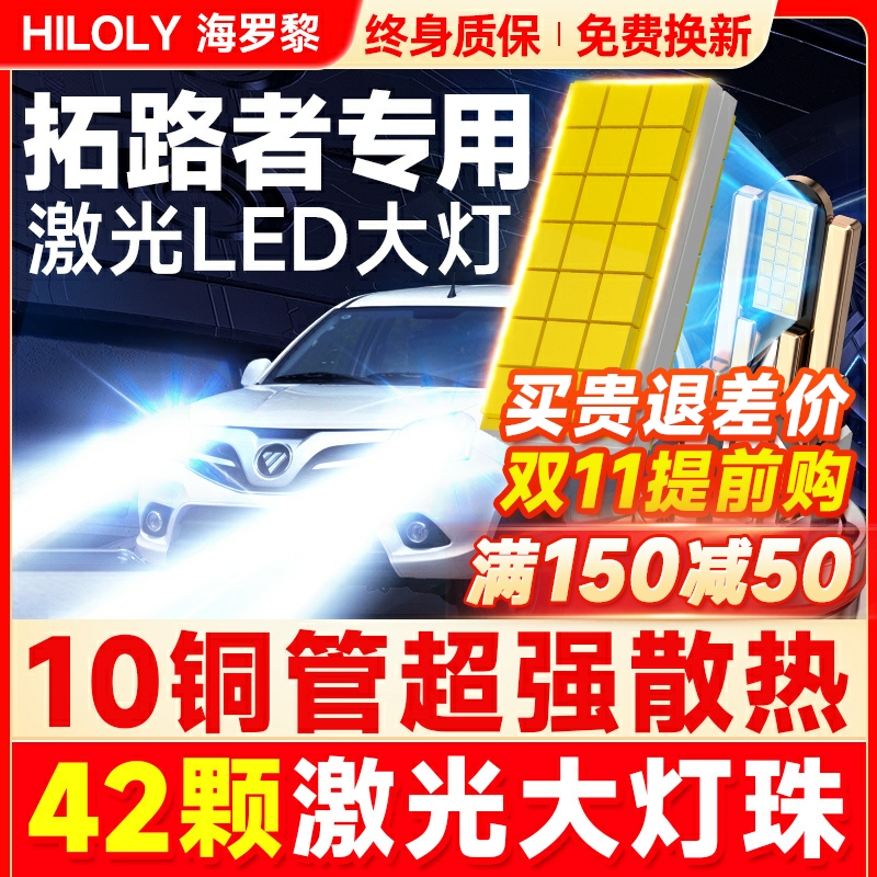 【42颗大灯珠】超亮聚光LED大灯