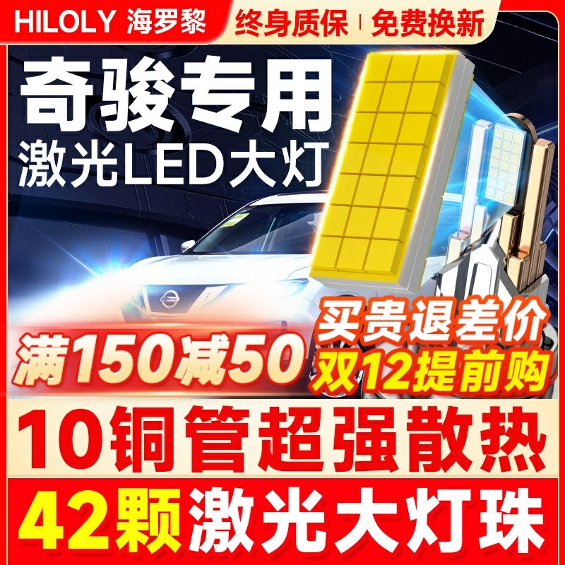 【超亮聚光】奇骏专用LED大灯