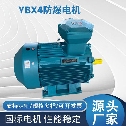 厂家直供YBX4防爆电机立卧式三相异步电动机380V粉尘防爆电机现货