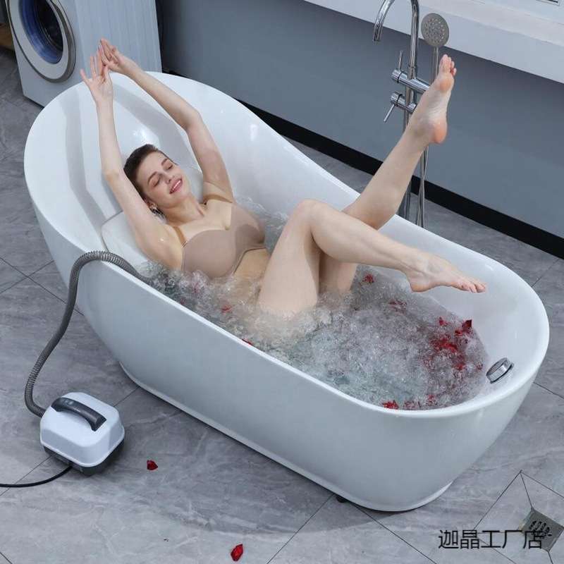 家用冲浪按摩浴垫水疗机浴缸气泡机防滑全身可折叠懒人足浴
