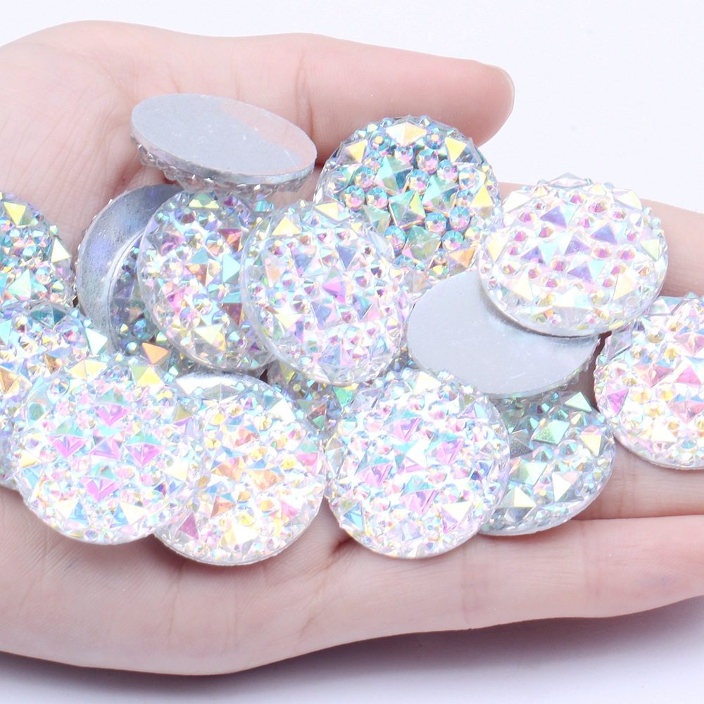 严选树脂白AB鳄鱼背圆形大型号18/20/25/30mm手工DIY材料饰品,饰品/流行首饰/时尚饰品新,其他DIY饰品配件,淘宝优惠券,粉丝福利购,淘宝优惠卷