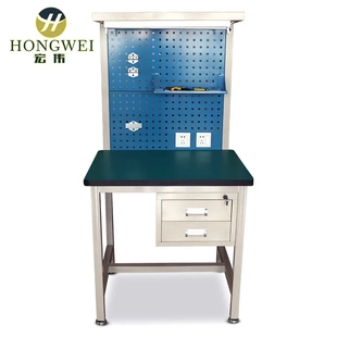 防静电工作台带灯工厂车间流水线工作桌打包维修台带抽屉厂家直销