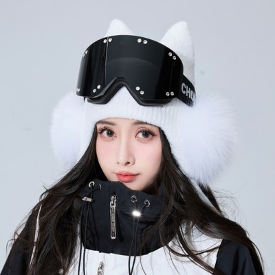 CHOP CHOP25新款【宠粉专属】毛球猫耳针织帽