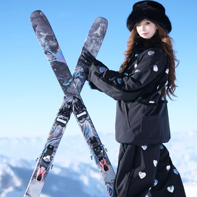 CHOPCHOP26新品【心动特调】爱心亮片3L全压胶保暖专业防水滑雪服