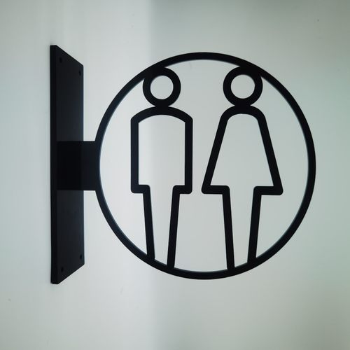 定制 亚克力3D侧装创意男女厕所卫生间 洗手间提示引导导视标识牌