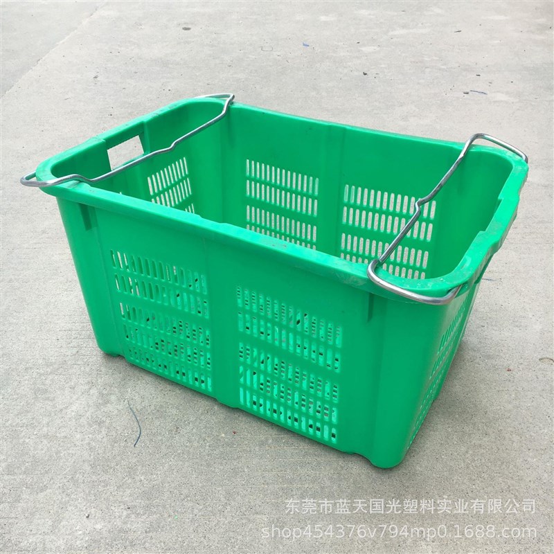 可堆叠塑料生周转筐箩 超市鲜水果专周转箩 市场2#用水果菜框