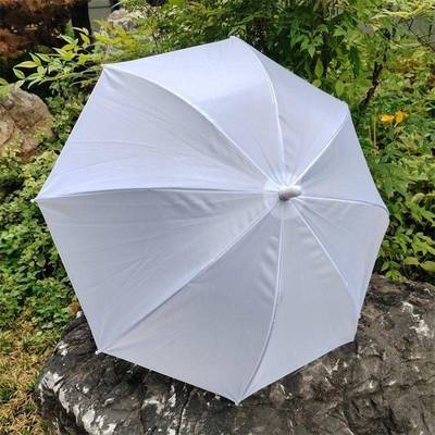 lo伞手作材料diy创意伞胚手作纯色弯柄伞长柄碰击布工艺洛丽塔伞