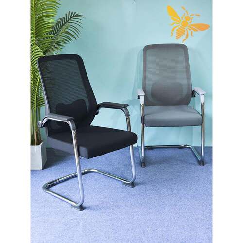 办公室会议椅小蜜蜂扶手椅电脑椅舒适久坐电子竞技学生靠背弓座