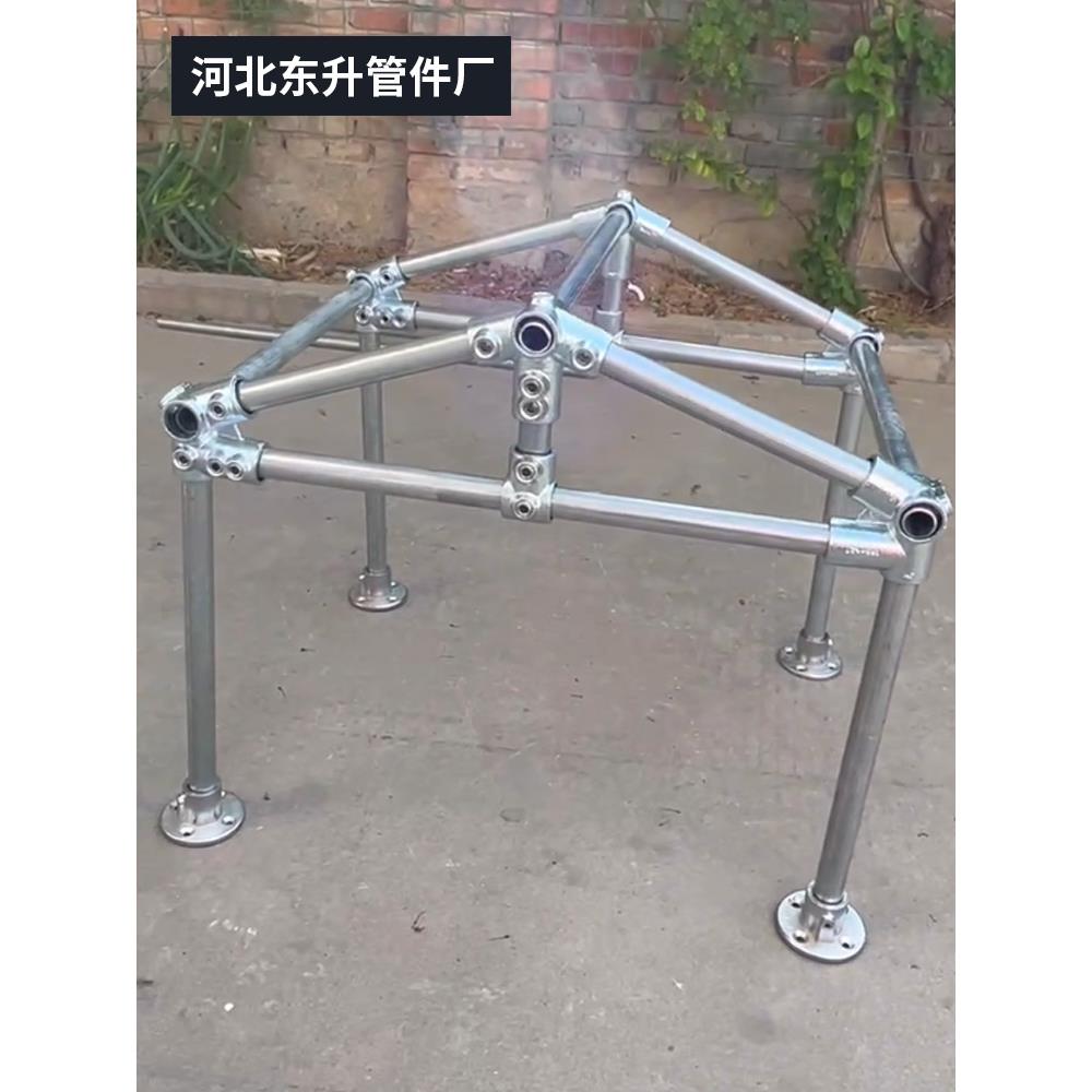 活动棚钢管棚架阳光房搭架子镀锌管小屋钢管架子棚车棚车库雨棚