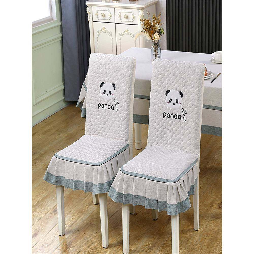 全包餐椅套桌布椅坐垫连体家用一体靠垫四季布艺餐桌通用椅子套罩