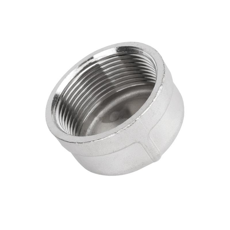 304不锈钢内丝管帽堵头水管堵塞接头闷头管堵盖帽内螺纹丝扣接头