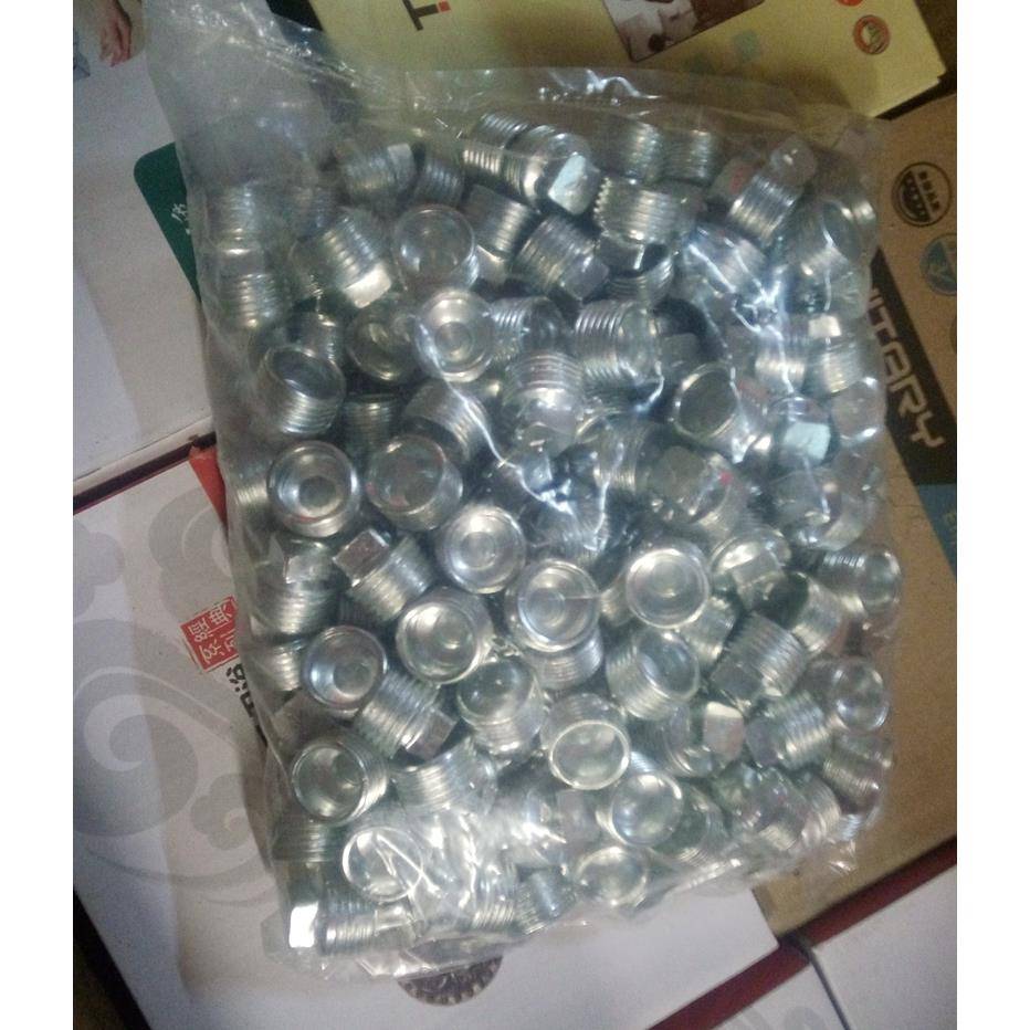 量大价优 促销 4分铁堵头 二分之一 外丝方形闷头管堵200个管件