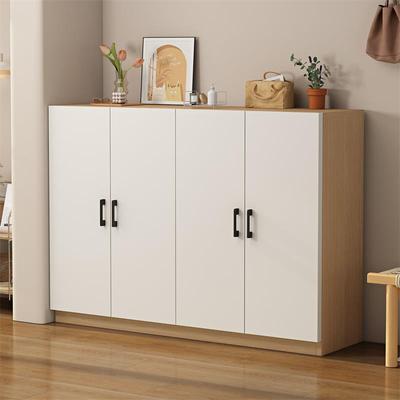 鞋柜家用门口室内新款2025新款入户玄关柜阳台简易多层实木色鞋架